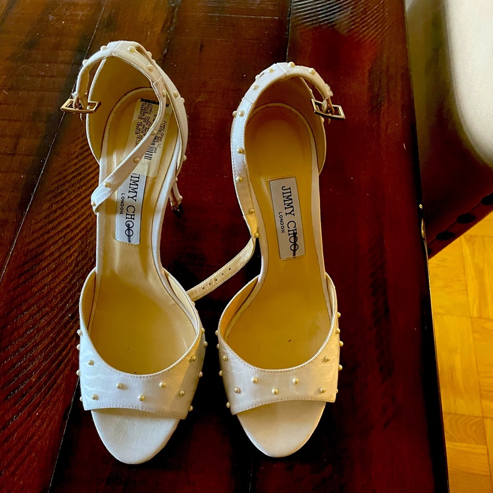 Jimmy Choo sandals with pearl detail